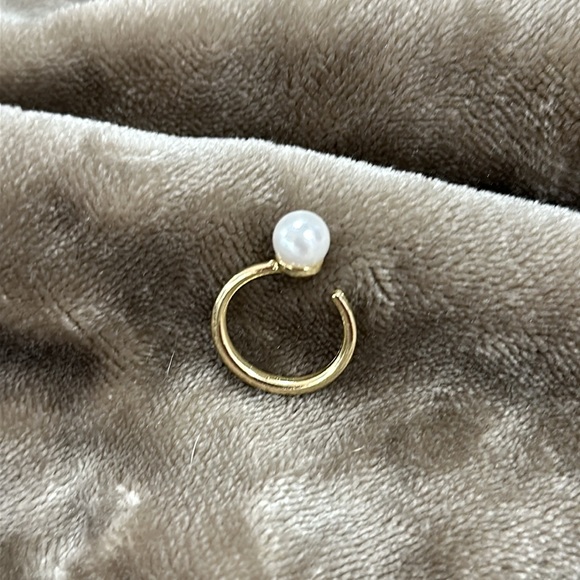 Fashion Ring Creative Gift Butterfly Pearl Drip Glaze Open Ring Female - Picture 5 of 5